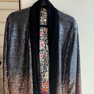 Sequined Smoking Jacket